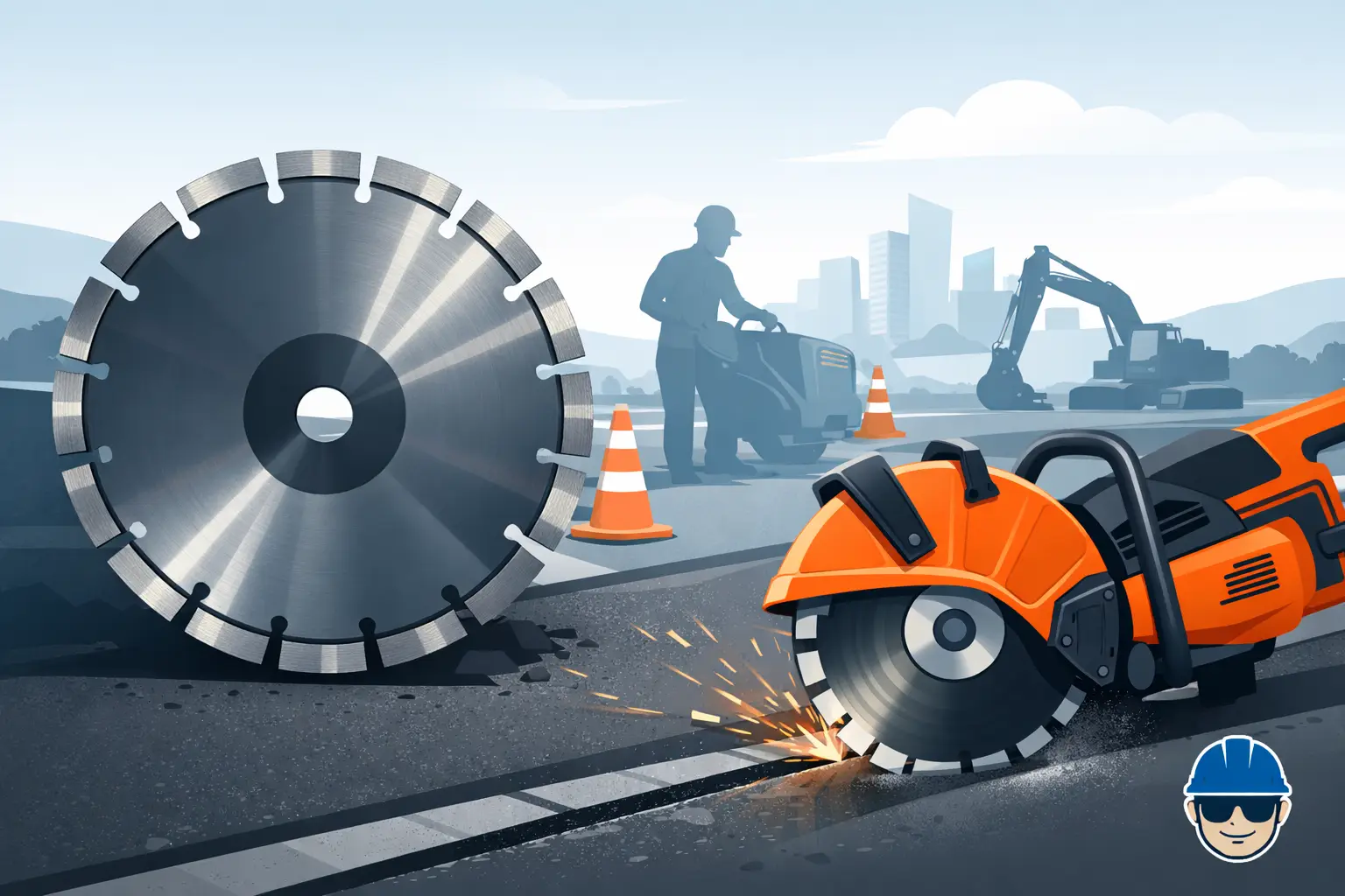 Choosing a Diamond Blade for Asphalt Cutting