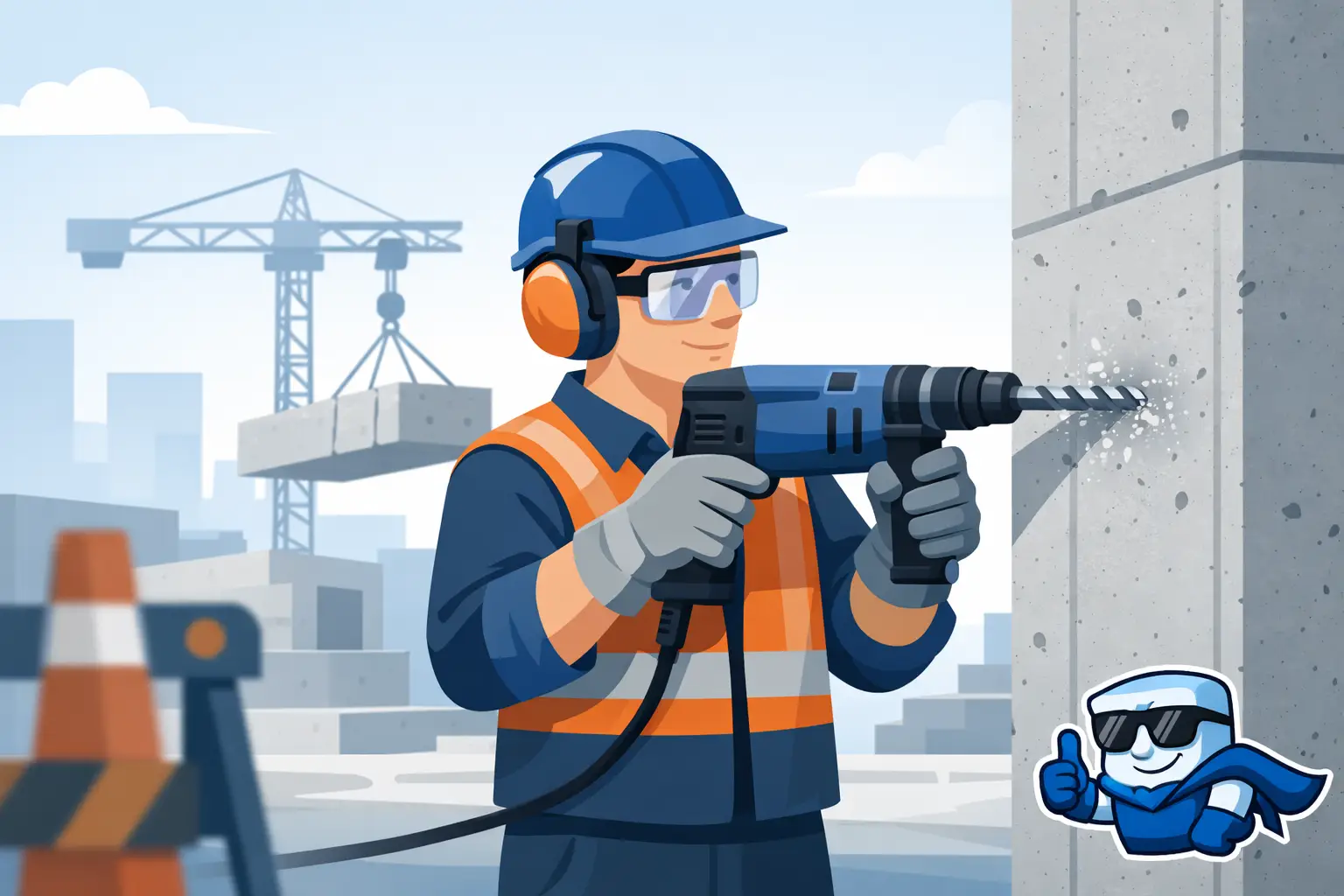 Drilling Through Precast Concrete Safely