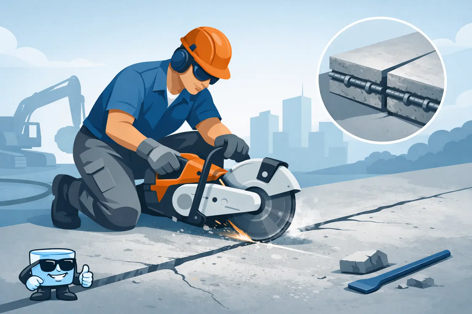 How to Cut Cured Concrete Without Damaging the Slab